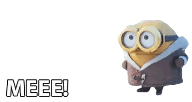 Minion Wearing Goggles With Meee Sticker