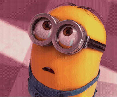 Minion Wearing Goggles With Two Eyes GIF