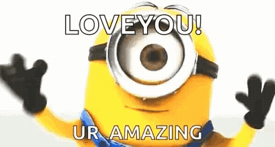 Minion With Big Eye Hugging GIF