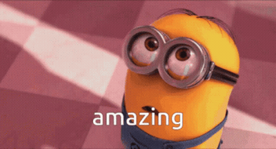 Minion With Goggles Saying Amazing GIF