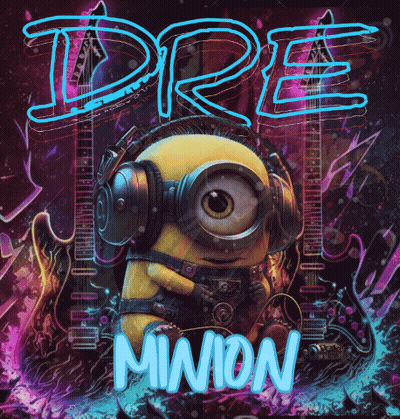 Minion With Headphones Dre GIF