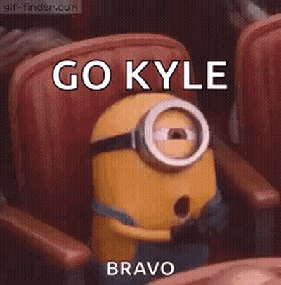Minion With Open Mouth Saying Go Kyle Bravo GIF