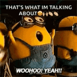 Minion Woohoo GIF