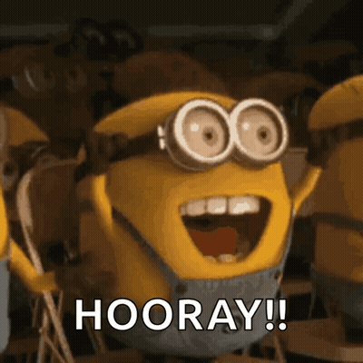 Minions Celebrating Hooray GIF