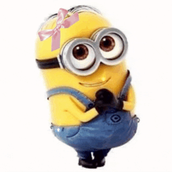 Minions Coquette GIF