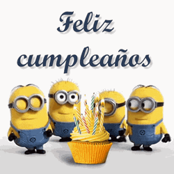 Minions Feliz Cumpleaños GIF