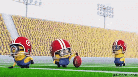 Minions Football Kickoff GIF