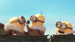Minions Kevin Slapping Carl With Bob GIF
