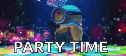 Minions Party Time GIF