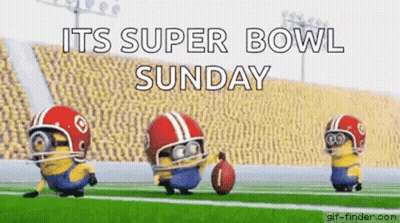 Minions Playing Football On Super Bowl Sunday GIF