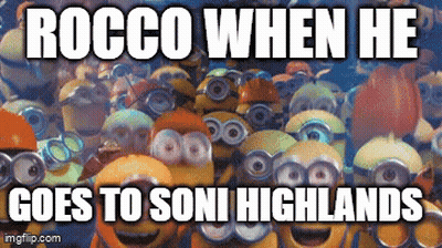 Minions Saying Rocco When He Goes To Soni Highlands GIF