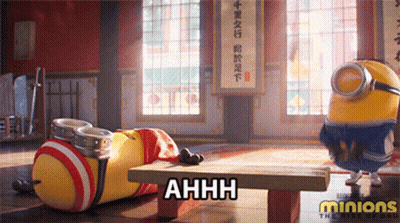 Minions Talking In Movie Poster GIF