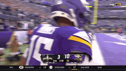 Minnesota Vikings Player Approaching Joshua Dobbs GIF