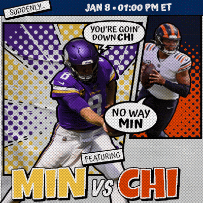 Minnesota Vikings vs Bears Football Game Advertisement