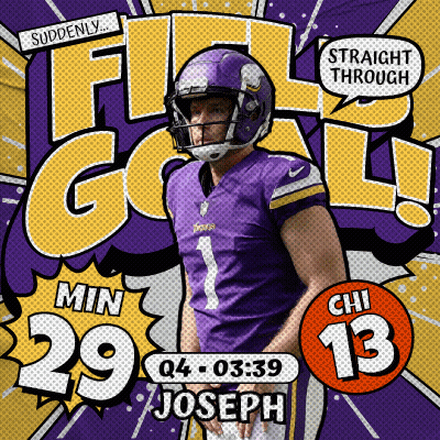 Minnesota Vikings Vs Chicago Bears Football Game Ad GIF