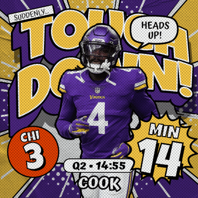 Minnesota Vikings Vs Chicago Bears Football Game Advertisement GIF