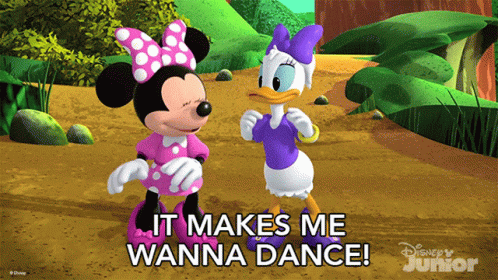 Minnie Mouse And Daisy Duck From Disney Junior Are Dancing GIF