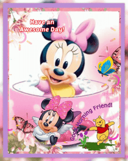 Minnie Mouse Disney Good Morning With Pooh GIF