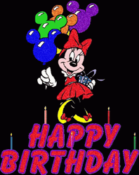 Minnie Mouse Disney Happy Birthday GIF