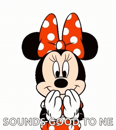 Minnie Mouse In Polka Dot Dress GIF