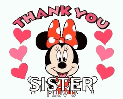 Minnie Mouse Love For Sis GIF