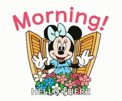 Minnie Mouse Morning Hello July GIF