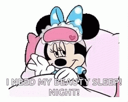 Minnie Mouse Need Beauty Sleep