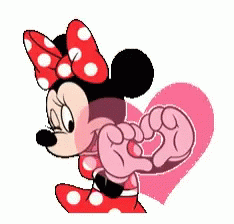 Minnie Mouse Sending Heart GIF