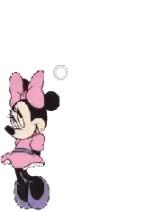Minnie Mouse Thinking About Mickey And Hearts Sticker