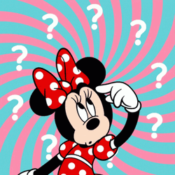 Minnie Mouse Thinking