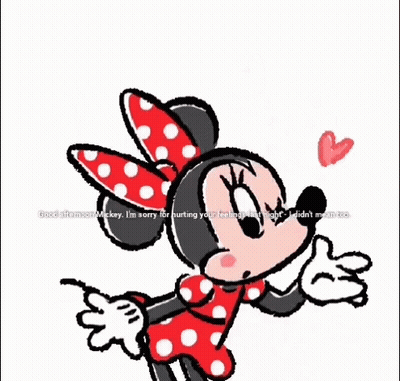 Minnie Mouse With Red Bow GIF