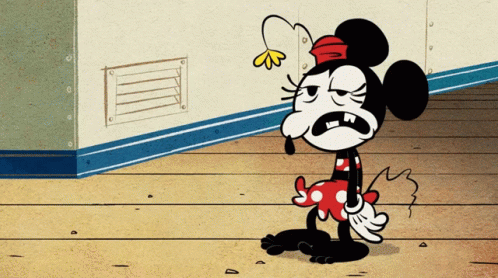 Minnie Mouse With Yellow Flower