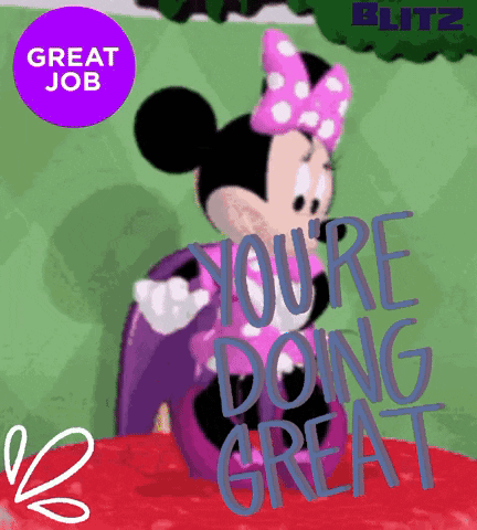 Minnie Mouse With You're Doing Great GIF