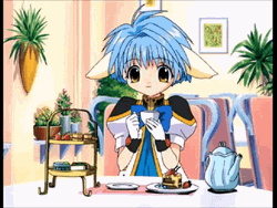 Mint Blancmanche Sips Tea GIF