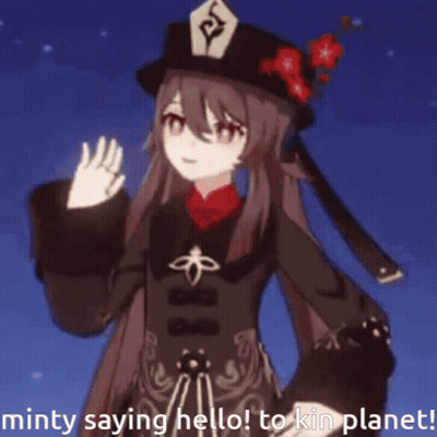 Minty Saying Hello To Kin Planet GIF