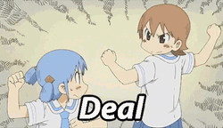 Mio And Yuuko Shake Hands Deal GIF