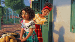Mirabel And Dolores Encanto Having A Quick Chat GIF