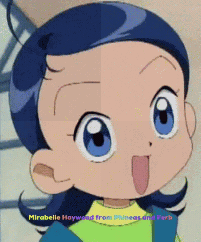 Mirabelle Haywood From Phineas and Ferb Smiling