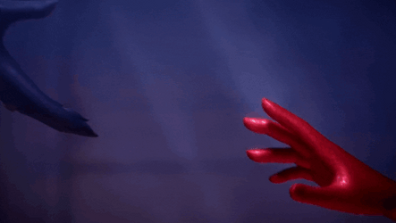 Miraculous Ladybug And Catnoir Holding Hands GIF
