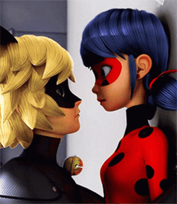 Miraculous Tales Of Ladybug And Adrien Agreste Kiss GIF