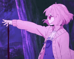 Mirai Kuriyama Purple Anime GIF