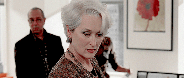 Miranda Priestly Disgusted Look GIF
