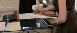 Miranda Priestly Here's Your Coffee GIF