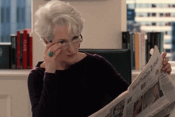 Miranda Priestly Hmmm Pondering GIF