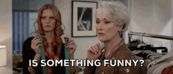 Miranda Priestly Is Something Funny GIF