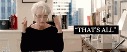 Miranda Priestly That's All Folks GIF