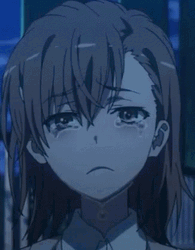 Misaka Mikoto Crying GIF