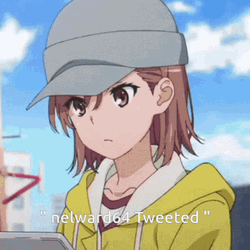 Misaka Mikoto Defying Gravity  GIF