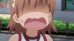 Misaka Mikoto Dreadful Reaction GIF