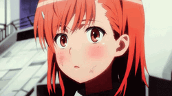 Misaka Mikoto Happy And Blushing GIF